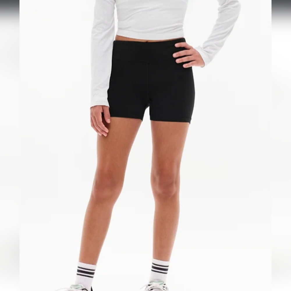 Athleta Girls Chit Chat Shorts Buttery-soft built to stretch Black Large 12